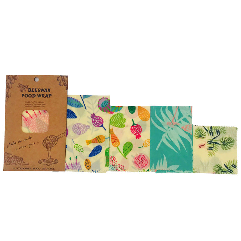 Reusable Beeswax Food Wraps (3 Pieces)