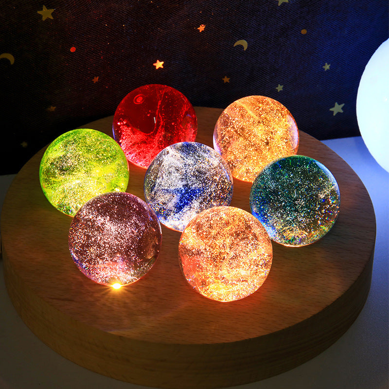 Glowing Crystal Ball Ornament