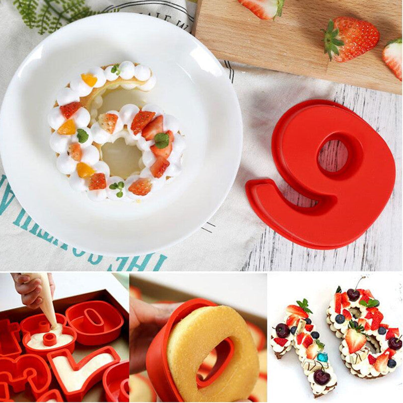 Number Silicone Cake Mould