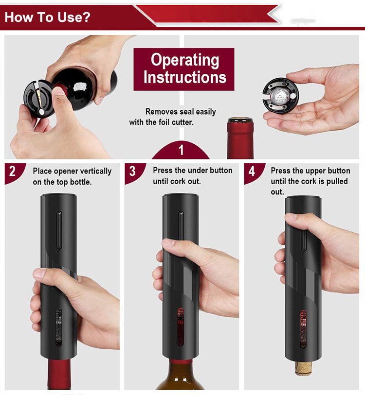 Electric Wine Opener Set